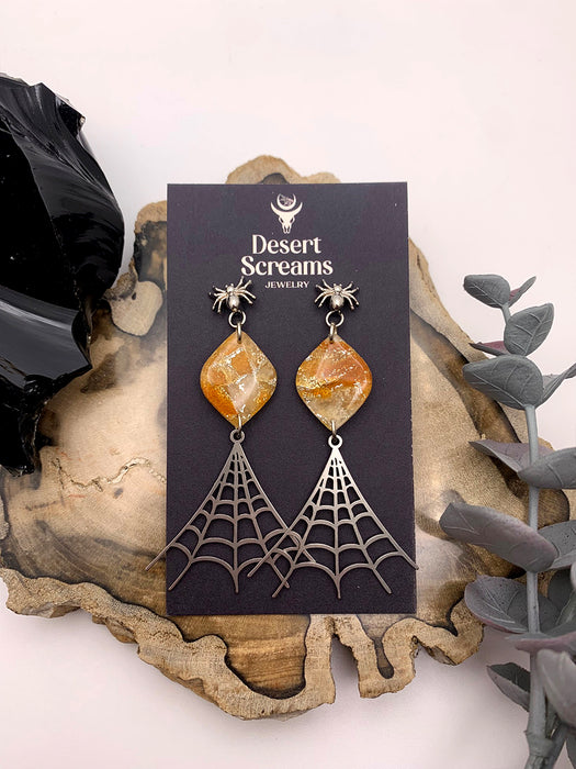 ‘Arachne’s Veil’ in Silver Mineral Marble