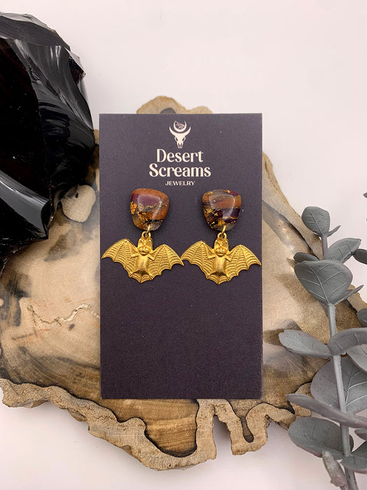 ‘Echo Studs’ in Witch’s Brew Marble