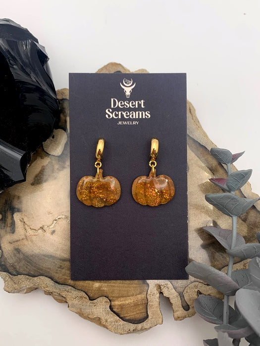‘Harvest Hoops’ in Rustic Orange Marble